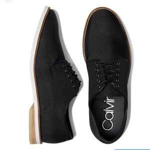 Calvin Klein Collection Black Oxfords with White Sole